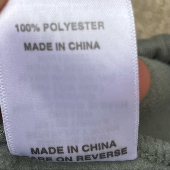 Thletex Green Jogger Pants Men Medium 32x27.5” Pull On Drawstring Poly Thick - Picture 8 of 8